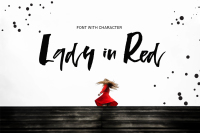 Lady In Red Script Font By Favete Art Thehungryjpeg Com