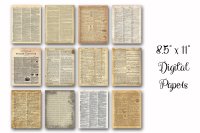 Dictionary Pages Digital Paper 2 Sizes 8 5x11 And 12x12 By Shannon Keyser Thehungryjpeg Com