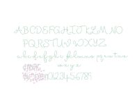 1 Inch Hanna Handwriting Handstitch Script Machine Embroidery Font By Fabricmodern Thehungryjpeg Com