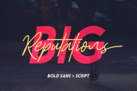 Big Reputation Font Duo By Saridezra Thehungryjpeg Com
