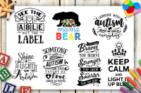 Please Be Quiet Sign - Autism Awareness Fichier de Découpe SVG par Creative  Fabrica Crafts · Creative Fabrica