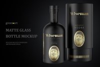 Download Glass Chili Sauce Bottle Mockup Yellowimages