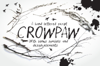 Crowpaw Font And Bonus By Crowhouse Thehungryjpeg Com