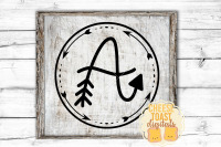 Arrow Monogram A Hand Lettered Monogram Font By Cheese Toast Digitals Thehungryjpeg Com