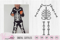 Skeleton Costume Svg Halloween File Toddler Costume Skeleton Svg By Wiccatdesigns Thehungryjpeg Com