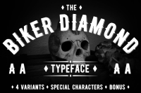 Biker Diamond Typeface By Bad Taste Thehungryjpeg Com