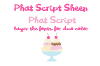 Pn Phat Script Sheen Font Duo By Illustration Ink Thehungryjpeg Com