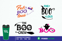 Boo Svg Witch Svg Witch Hat Svg Halloween Bundle Svg Ghost Svg By Powervector Thehungryjpeg Com