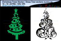 X Mas Tree Svg Christmas Tree Svg Silhouette Christmas Tree Svg By Arcsmultidesignsshop Thehungryjpeg Com