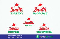 Santa Claus Family Svg Christmas Svg By Powervector Thehungryjpeg Com