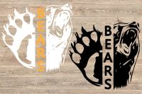 Mickey Mouse Chicago Bears Svg, Png for Cricut  Chicago bears football,  Silhouette art, Bears football