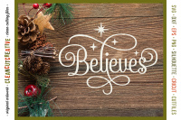 Believes In The Magic Christmas Design In Svg Dxf Eps Png By Cleancutcreative Thehungryjpeg Com