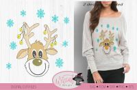 Funny Reindeer Svg Deer Svg Christmas Sweater Svg Cartoon Deer Do By Wiccatdesigns Thehungryjpeg Com