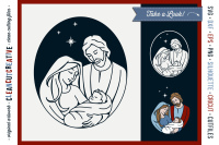 Christmas Nativity Design Holy Night Baby Jesus Svg Dxf Eps Png By Cleancutcreative Thehungryjpeg Com