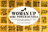 Download Woman Up Girl Power Svg Phrases Cut File Bundle By Caluya Design Thehungryjpeg Com