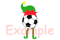 Elf Soccer Christmas Svg Santa Hat Tackle Merry Christmas Svg 1039s By Hamhamart Thehungryjpeg Com