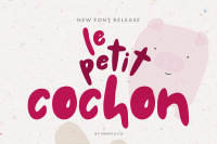 Chubby Font Le Petit Cochon By Nantia Thehungryjpeg Com