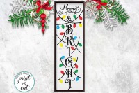 Christmas Merry And Bright Vertical Porch Sign Svg For Cut By Kartcreation Thehungryjpeg Com