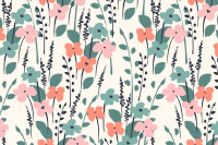 Cute flowers. 10 seamless patterns By Grape Studio