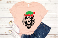 Lion Head Whit Christmas Hat Svg Santa Elf Elves 1091s By Hamhamart Thehungryjpeg Com