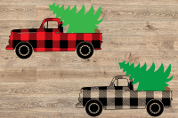 Christmas Truck Svg Buffalo Plaid With Flap Lumberjack 1108s By Hamhamart Thehungryjpeg Com