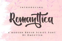 Romanttica Modern Script Brush Font By Dmletter31 Thehungryjpeg Com