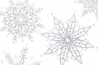 Silver glitter snowflakes clip art By Palette Pursuit