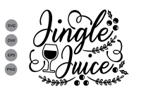 Jingle Juice Svg Christmas Svg Jolly Svg Christmas Wine Svg By Cosmosfineart Thehungryjpeg Com