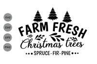 Farm Fresh Christmas Trees Svg Christmas Svg Farm Fresh Svg By Cosmosfineart Thehungryjpeg Com