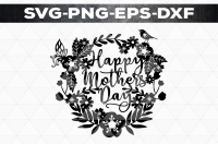 Happy Mother S Day Svg Cutting File Home Decor Papercut Dxf Pdf By Mulia Designs Thehungryjpeg Com