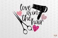 Love Is In The Hair Love Svg Eps Dxf Png By Coralcuts Thehungryjpeg Com