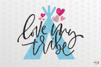 Love My Tribe Love Svg Eps Dxf Png By Coralcuts Thehungryjpeg Com