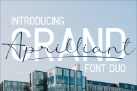 Grand Aprilliant Font Duo By Sibelumpagi Studio Thehungryjpeg Com