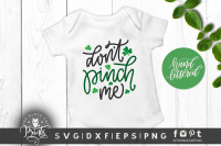 Dont Pinch Me Hand Lettered Svg Dxf Eps Png By Theblackcatprints Thehungryjpeg Com