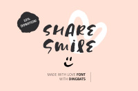 Share Smile Brush Font Dingbats By Paperly Studio Thehungryjpeg Com