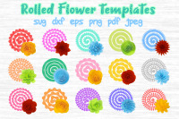 Rolled Flower Svg 3d Flower Svg Rolled Paper Flower By Magicartlab Thehungryjpeg Com