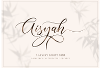 Aisyah Lovely Font By Ghuroba Studio Thehungryjpeg Com