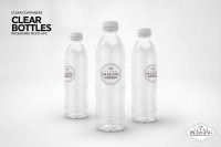 Download Clear Glass Green Drink Bottle Mockup Yellowimages