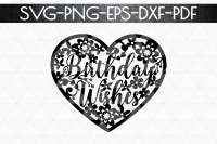 Birthday Wishes Papercut Template Birthday Decor Svg Pdf By Mulia Designs Thehungryjpeg Com