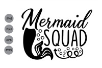 Mermaid Squad Svg Mermaid Svg Mermaid Tail Svg Summer Svg By Cosmosfineart Thehungryjpeg Com