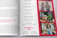 Remember Red Funeral Program Word Publisher Template 4 Pages By Godserv Designs Thehungryjpeg Com