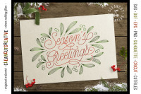 Foil Quill Season S Greetings Single Line Christmas File Svg By Cleancutcreative Thehungryjpeg Com