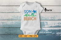 Download Son Of A Beach Summer Holiday Svg Cut File By Greatype19 Thehungryjpeg Com