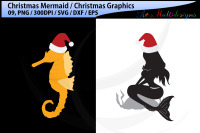 Mermaid Christmas Svg Bundle By Arcsmultidesignsshop Thehungryjpeg Com