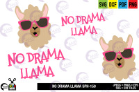 Llama Svg Llama Face Llama Head Svg No Drama Llama Svg Sph 150 By Ambillustrations Thehungryjpeg Com