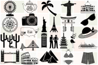 World Travel Elements 101 Items Ai Eps Png By Me And Amelie Thehungryjpeg Com