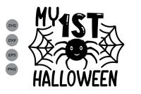 My 1st Halloween Svg Halloween Svg First Halloween Svg Baby Svg By Cosmosfineart Thehungryjpeg Com