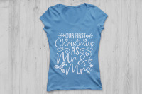Our First Christmas As Mr And Mrs Svg Christmas Svg 1st Christmas By Cosmosfineart Thehungryjpeg Com