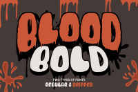 Blood Bold Fun Halloween Two Fonts By Stringlabs Thehungryjpeg Com