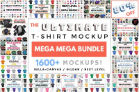 Download The Ultimate Tshirt Mockup Mega Bundle Bella Canvas Next Level Gildan By Lock And Page Thehungryjpeg Com